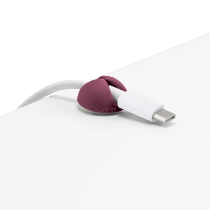 Bluelounge Cabledrop kabelholder, rød - 9 stk