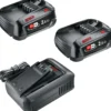 Bosch batterisæt, med 2 batterier og 1 oplader, 18V 2 x 2,5 Ah