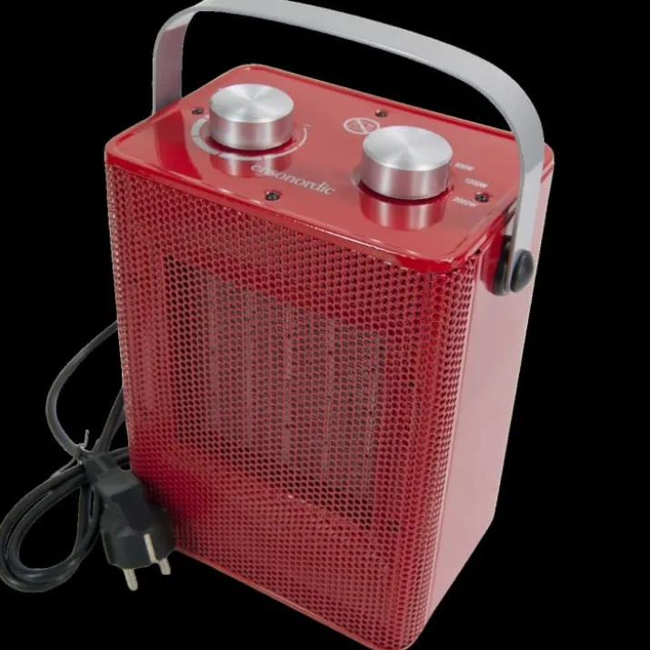 Case varmeblæser, rød - 2000W