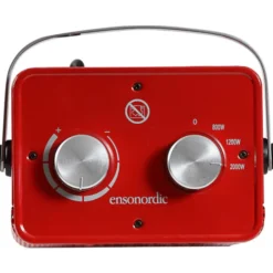 Case varmeblæser, rød - 2000W
