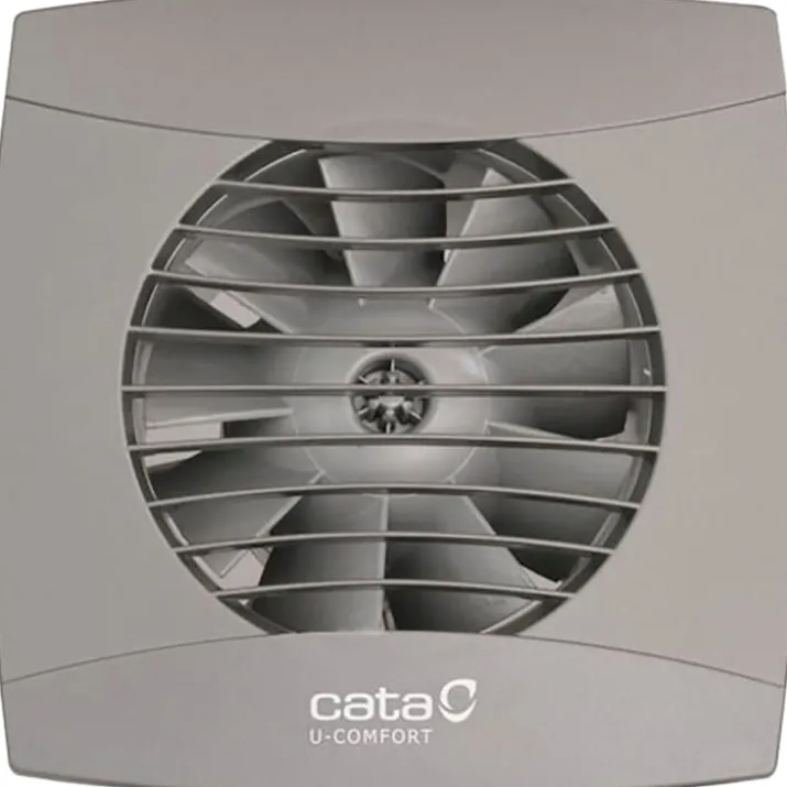 Cata UC-10 badventilator, fugtstyring, Ø100 mm, grå