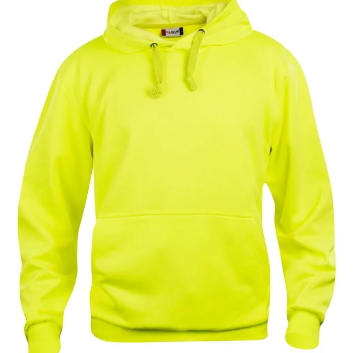 Clique Basic hoodie, hi-vis gul, str. 2XL