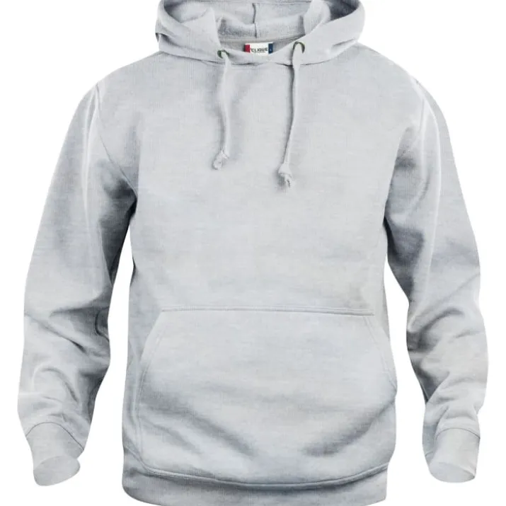 Clique Basic hoodie, lysegrå, str. 2XL
