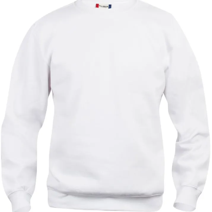 Clique Basic Roundneck sweatshirt, hvid, str. 2XL