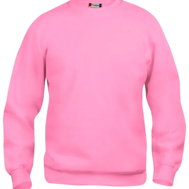 Clique Basic Roundneck sweatshirt, lys pink, str. 2XL
