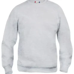 Clique Basic Roundneck sweatshirt, lysegrå, str. 2XL