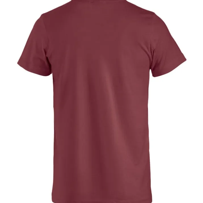 Clique Basic t-shirt, bordeaux, str. 2XL