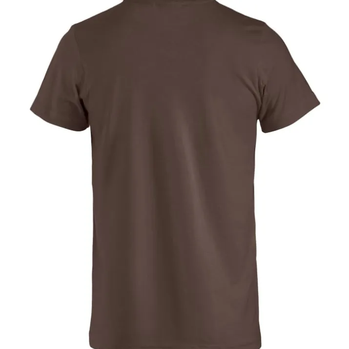 Clique Basic t-shirt, mørkebrun, str. 2XL