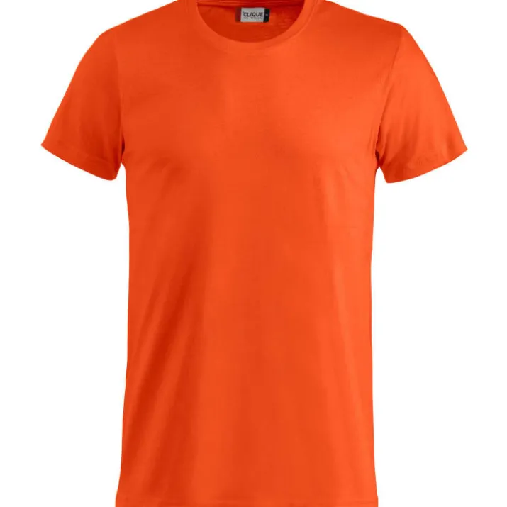 Clique Basic t-shirt, orange, str. L
