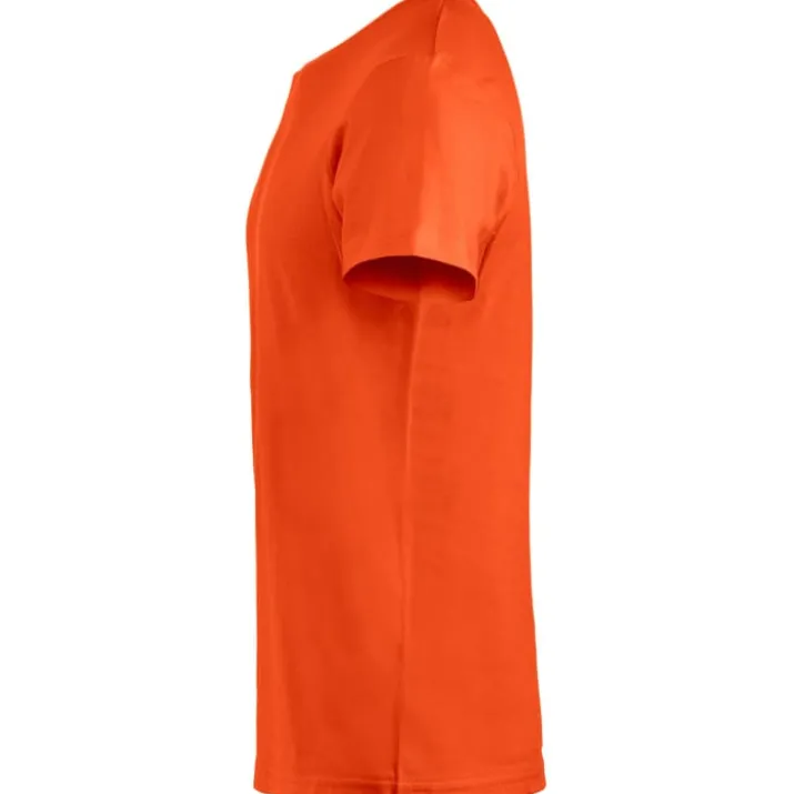 Clique Basic t-shirt, orange, str. L