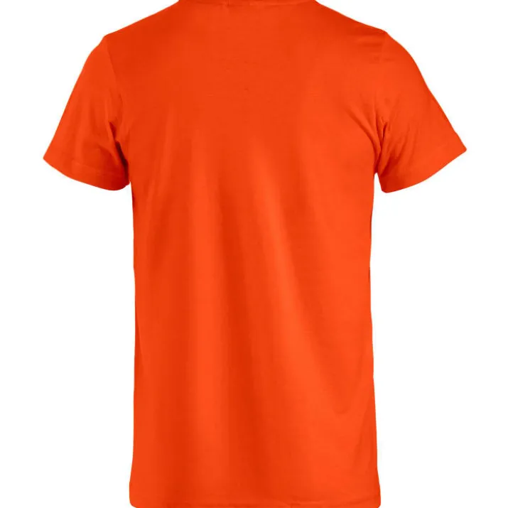 Clique Basic t-shirt, orange, str. L