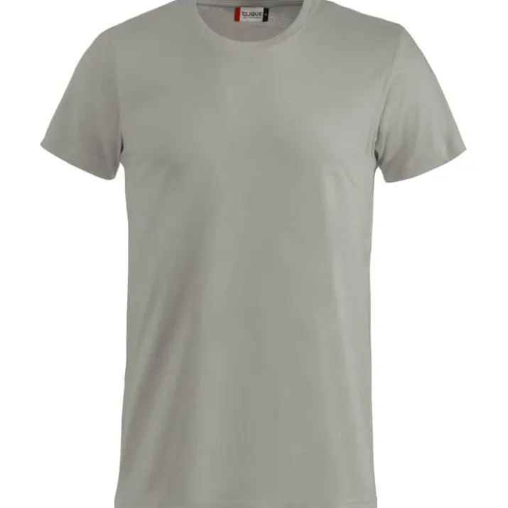 Clique Basic t-shirt, sølvgrå, str. 2XL