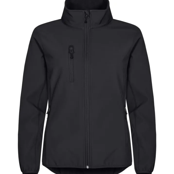 Clique Classic softshell jakke dame, sort, str. 3XL