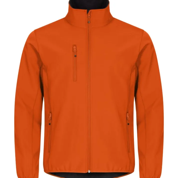 Clique Classic softshell jakke, orange, str. 2XL