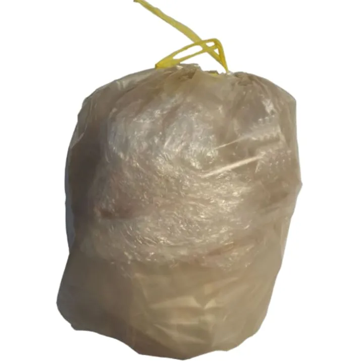 Danofix affaldssække i klar plast, med snoreluk, 70x105 cm, 110 liter