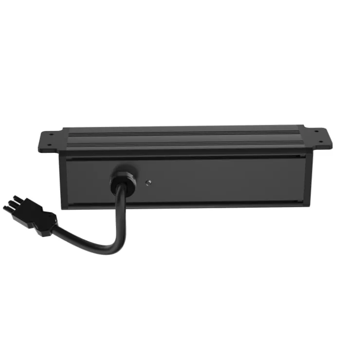 Deltaco bordstikdåse, 3 stikkontakter, A+C USB-oplader, sort