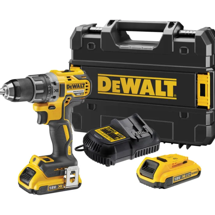 Dewalt 18V XR DCD791D2-QW bore-/skruemaskine, 2 stk. 18V x 2.0 Ah