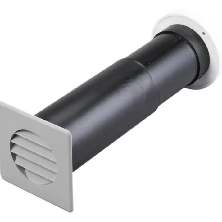 Duka friskluftventil, Ø75 mm, 230-350 mm, komplet med tallerkenventil