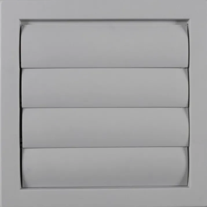 Duka lamelventil, 180x180 mm, grå