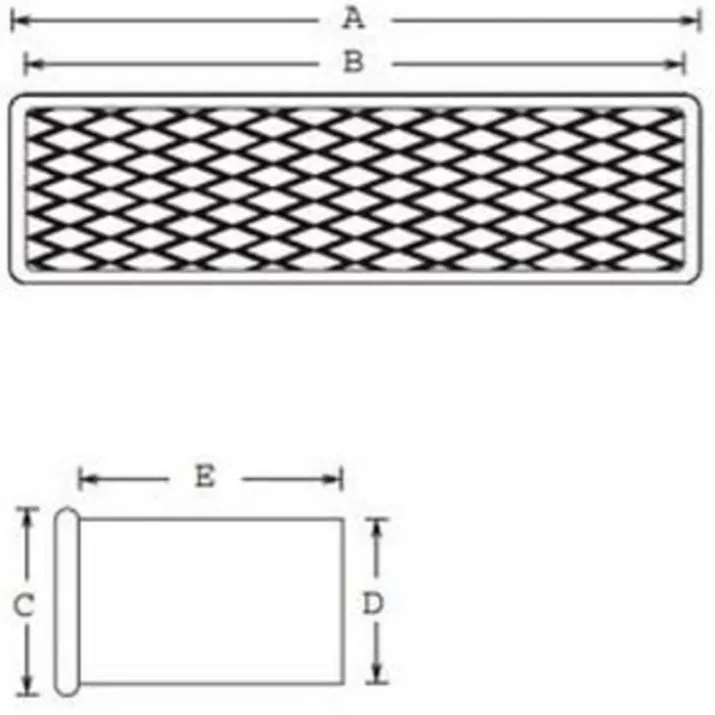Duka murstensrist, 56x230 mm, galvaniseret