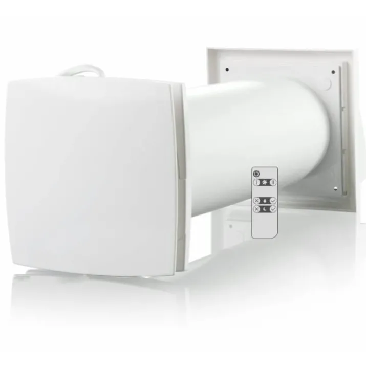 Duka One C4 ventilator med varmegenvinding, Ø100 mm, hvid