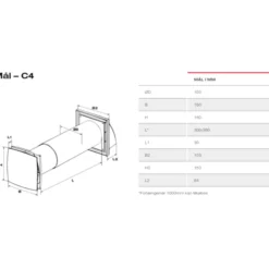 Duka One C4 ventilator med varmegenvinding, Ø100 mm, hvid