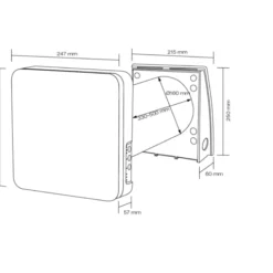 Duka One Pro 50 S ventilator med varmegenvinding Ø160 mm, hvid