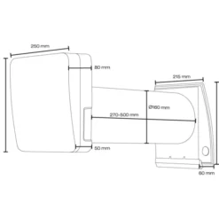 Duka One S6 ventilator med varmegenvinding, Ø160 mm, hvid