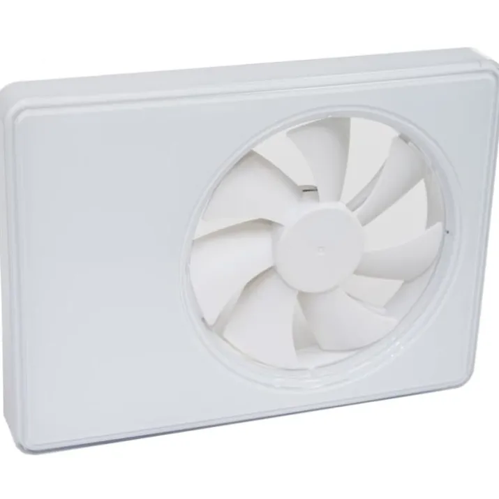 Duka SmartFan badventilator, fugtstyring, timer, Ø100 mm, hvid