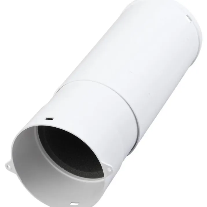 Duka teleskoprør, Ø105 mm, 260-400 mm, lydisoleringsmåtte, hvid