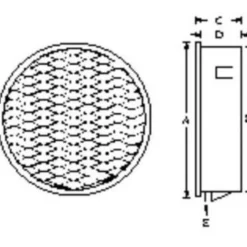Duka udluftningsventil, Ø76 mm, galvaniseret