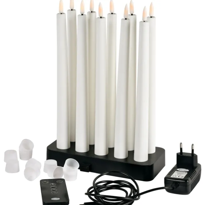 Duni genopladelige LED kronelys, 10 stk.
