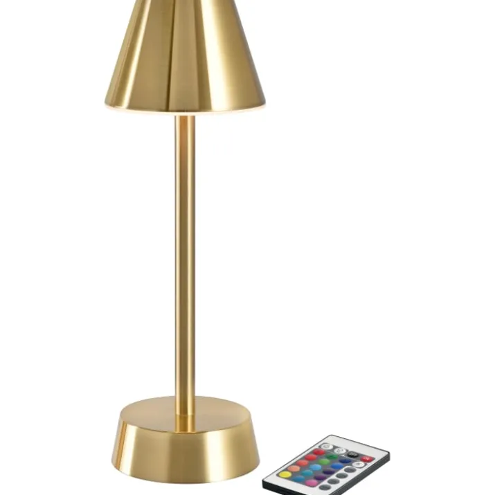 Duni Zelda genopladelig bordlampe, messing