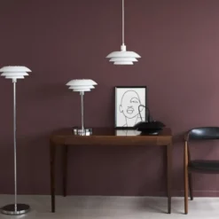 Dyberg Larsen DL31 gulvlampe, hvid