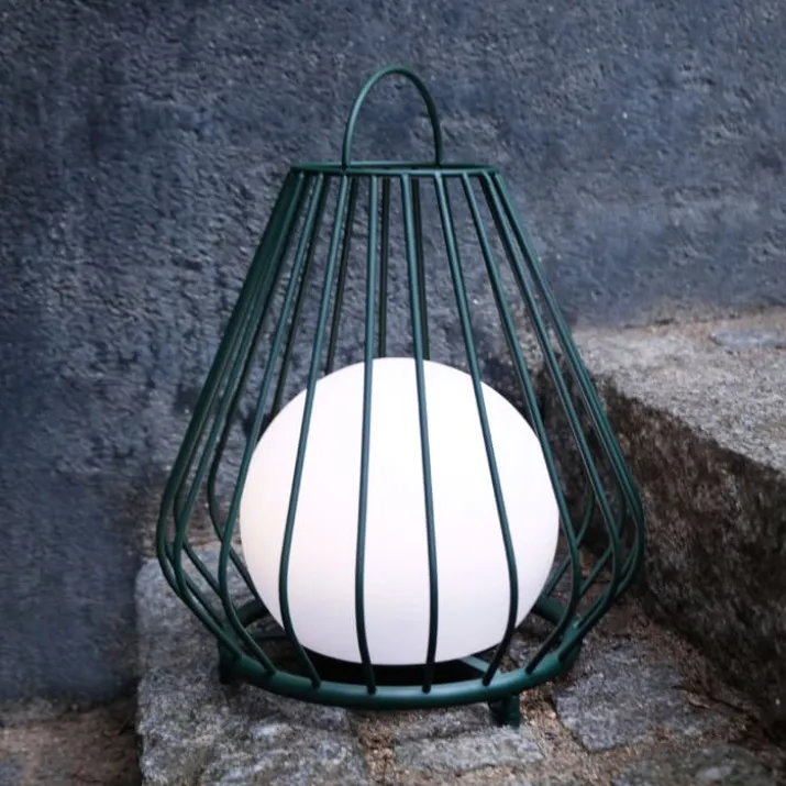 Dyberg Larsen Evesham solcelle lanterne, grøn, 38 cm