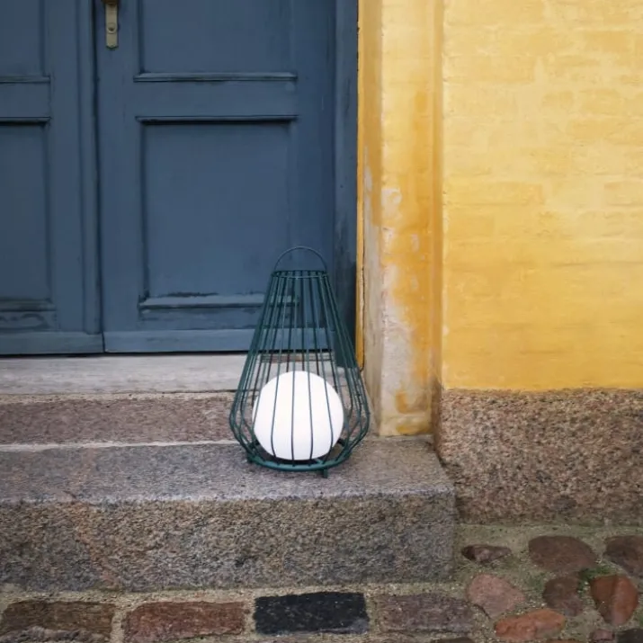 Dyberg Larsen Evesham solcelle lanterne, grøn, 48 cm