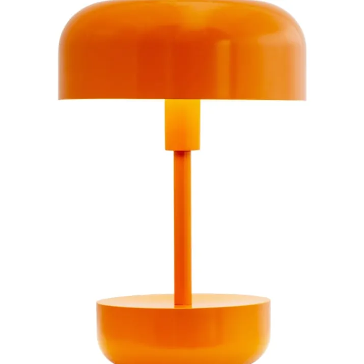 Dyberg Larsen Haipot genopladelig bordlampe, orange