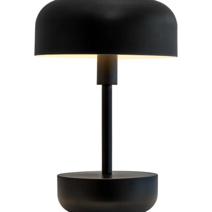 Dyberg Larsen Haipot genopladelig bordlampe, sort