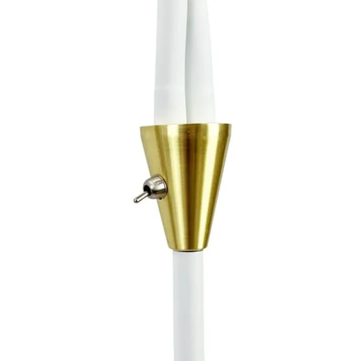 Dyberg Larsen Lilje gulvlampe, hvid