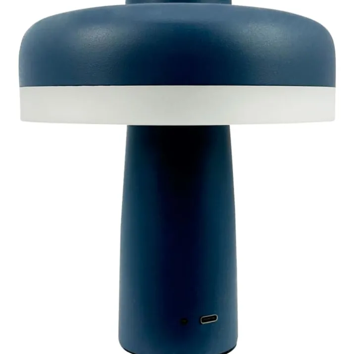 Dyberg Larsen Porter genopladelig bordlampe, blå