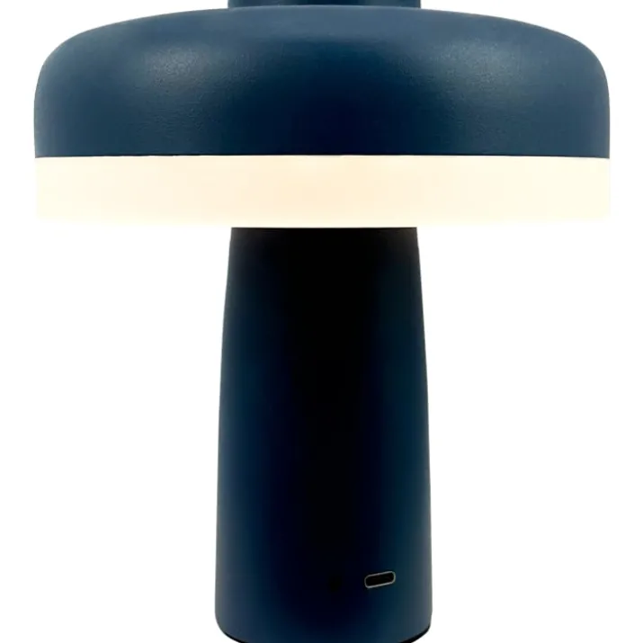 Dyberg Larsen Porter genopladelig bordlampe, blå