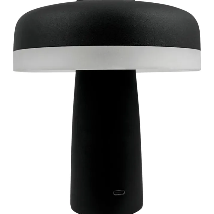 Dyberg Larsen Porter genopladelig bordlampe, sort