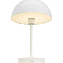 Dyberg Larsen Stockholm genopladelig bordlampe, hvid