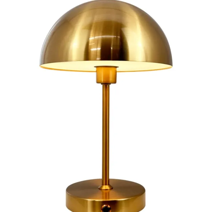 Dyberg Larsen Stockholm genopladelig bordlampe, messing