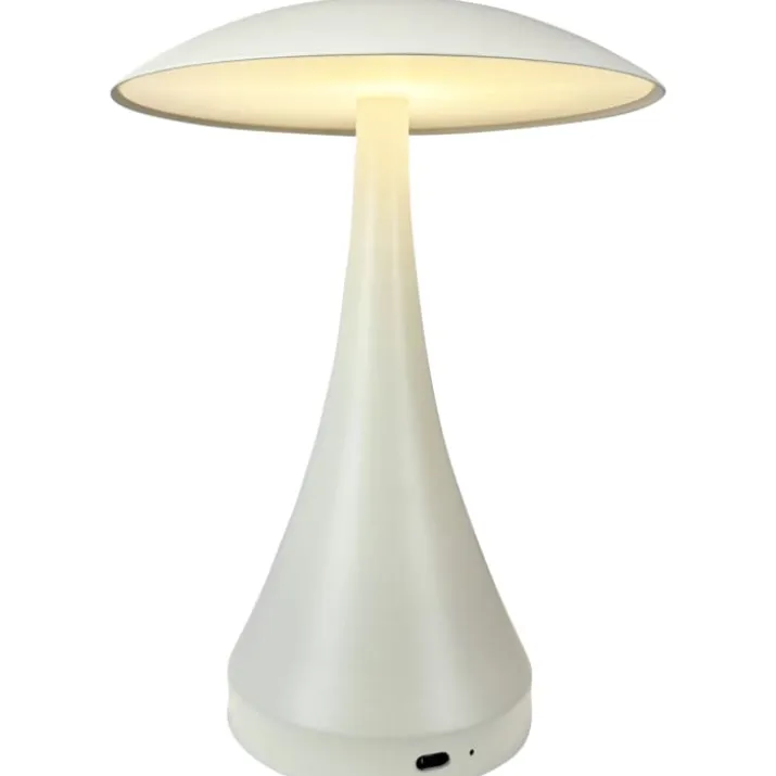 Dyberg Larsen Vienna genopladelig bordlampe, beige