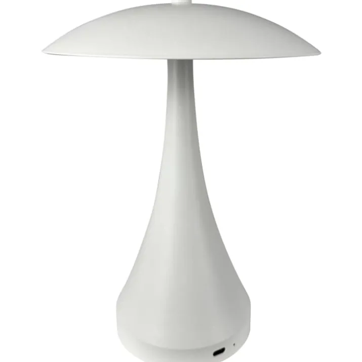 Dyberg Larsen Vienna genopladelig bordlampe, hvid