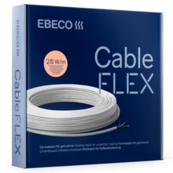 Ebeco Cableflex varmekabel, 10 meter, 200W