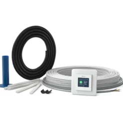 Ebeco gulvvarmesæt med varmekabel & termostat, wifi, 400W, 37 meter