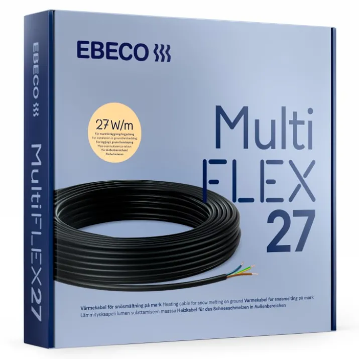 Ebeco Multiflex 27 varmekabel, 630W, 23,5 meter