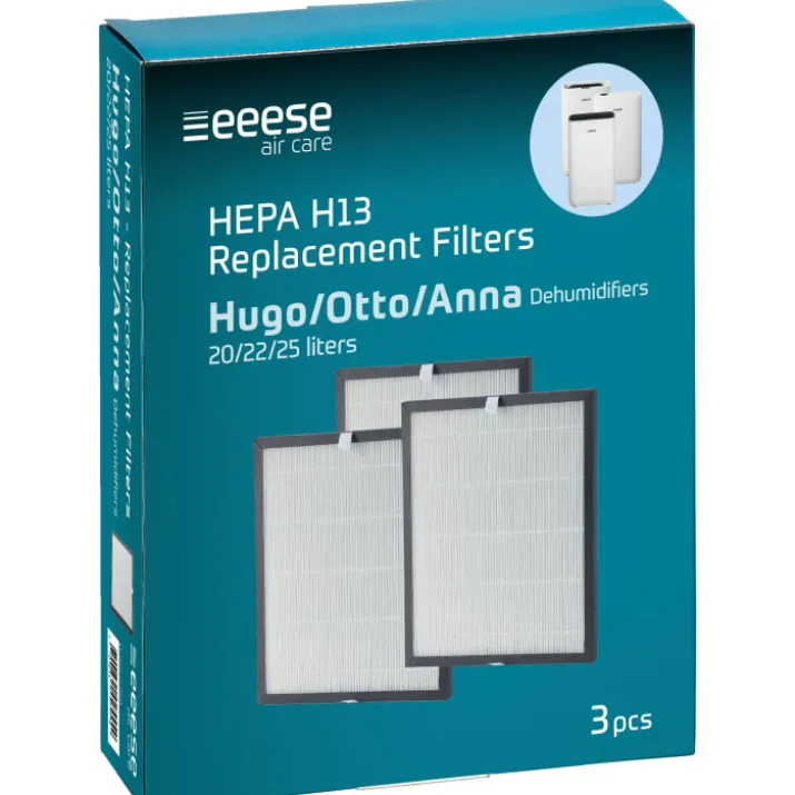 Eeese HEPA filter til Hugo, Otto, Anna, 3 stk.